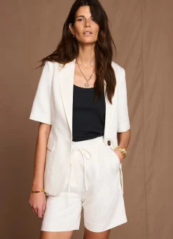 Sale Linen Tailored Shorts Shorts|Trousers