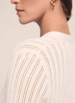Online Cream Open Knit Top Jumpers|Jumpers & Cardigans