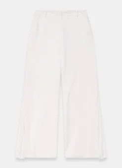 Hot Cream Pleat Detail Trousers Mv Limited|Trousers
