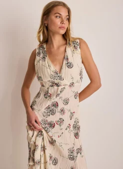 Sale Printed Crinkle Midi Dress Summer Dresses|Midi Dresses