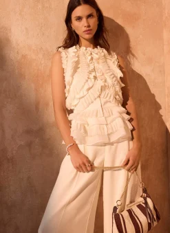 Outlet Ruffle Detail Top Mv Limited|All Tops