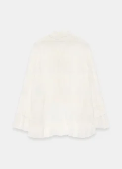 Clearance Cream Ruffle Tie Detail Blouse Shirts & Blouses
