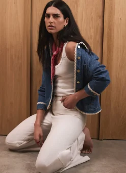 Online Cream Wide Leg Jeans Jeans|Wide Leg Jeans
