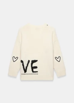 Hot Wool Blend Graphic Love Jumper Jumpers|Jumpers & Cardigans
