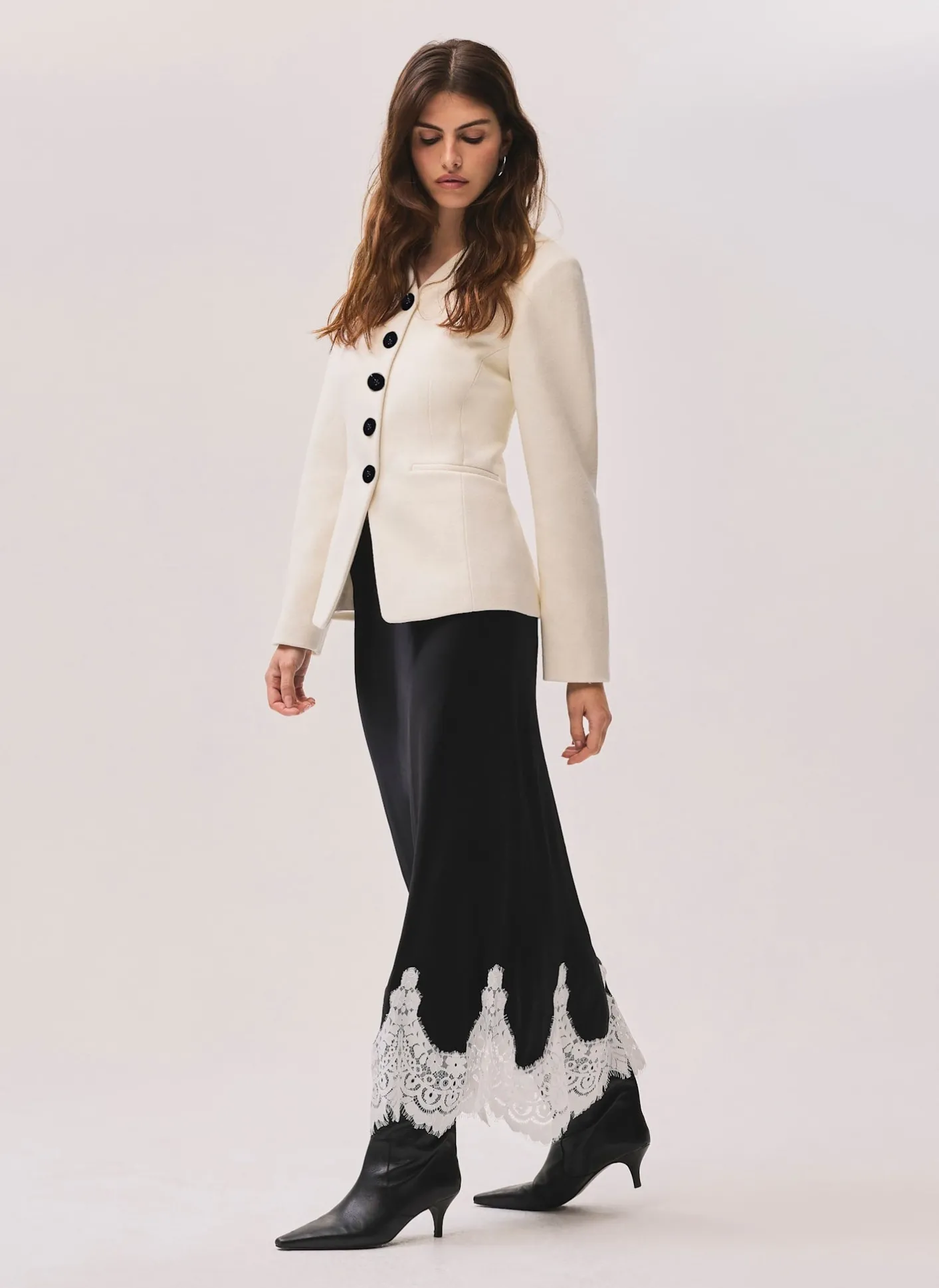Clearance Wool Blend Sculpted Jacket Jackets