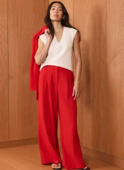 Best Cream Wool Blend Sleeveless Knit Top Knitted Tops|Knitted Tops
