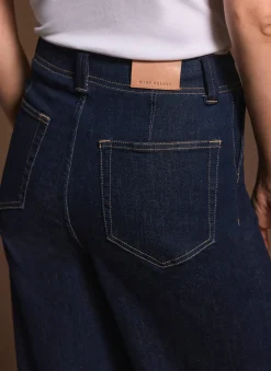Sale Dark Indigo Tailored Wide Jeans Wide Leg Jeans