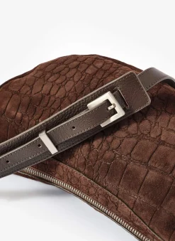 New Dolly Textured Suede Scoop Sling Bag Bags