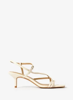 Outlet Eli Leather Strappy Kitten Heels Heels|Heels