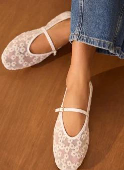 Online Flora Mesh Ballet Flats Flat Shoes