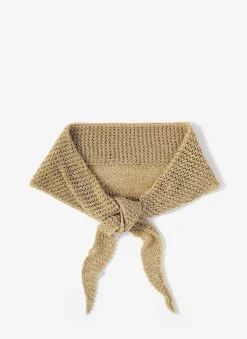 New Metallic Mini Triangle Neck Scarf Scarves