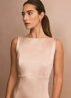 Best Satin Midi Shift Dress Occasion Dresses|Occasion Dresses