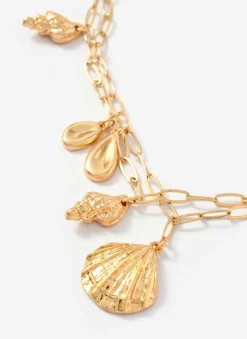 New Tone Double Layered Charm Necklace Jewellery|Jewelry