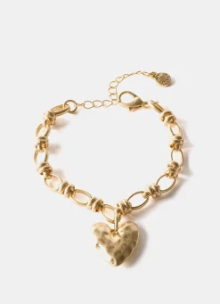 Clearance Tone Heart Charm Bracelet Jewellery|Jewelry