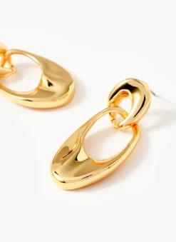 Outlet Tone Hoop Link Earrings Jewellery|Jewelry