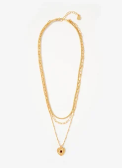 Hot Tone Layered Heart Necklace Jewellery|Jewelry
