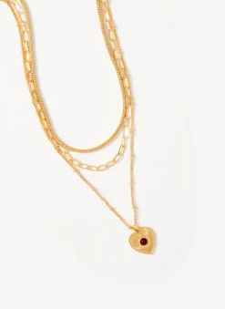 Hot Tone Layered Heart Necklace Jewellery|Jewelry