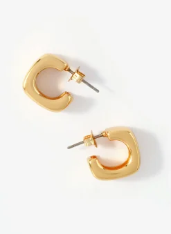 Sale Tone Mini Rounded Square Hoop Earrings Jewellery|Jewelry