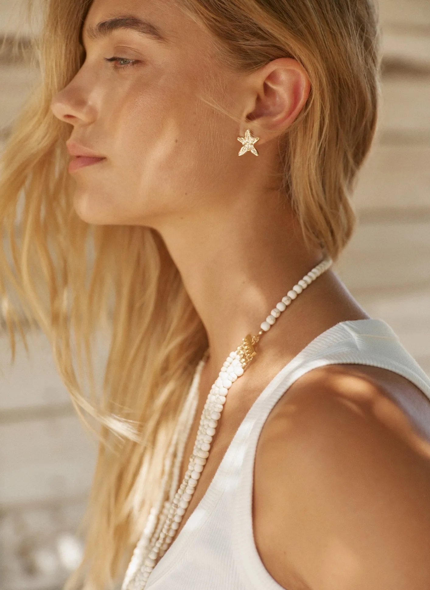 Online Tone Mini Starfish Stud Earrings Jewellery|Jewelry