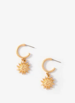 Online Tone Mini Sun Earrings Jewellery|Jewelry
