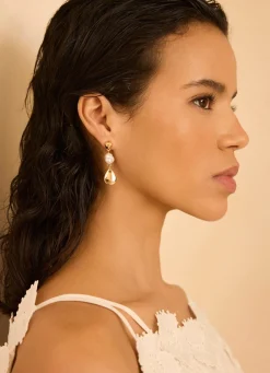 Tone Pearl Drop Earrings Jewellery|Jewelry