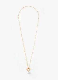 Tone Pearl Lariat Style Necklace Jewellery|Jewelry