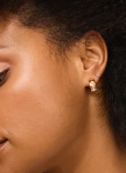 Best Tone Pearl Mini Hoop Earrings Jewellery|Jewelry
