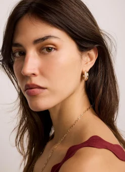 Tone Pearlescent Mini Hoops Jewellery|Jewelry