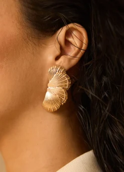 Outlet Tone Shell Statement Earrings Jewellery|Jewelry