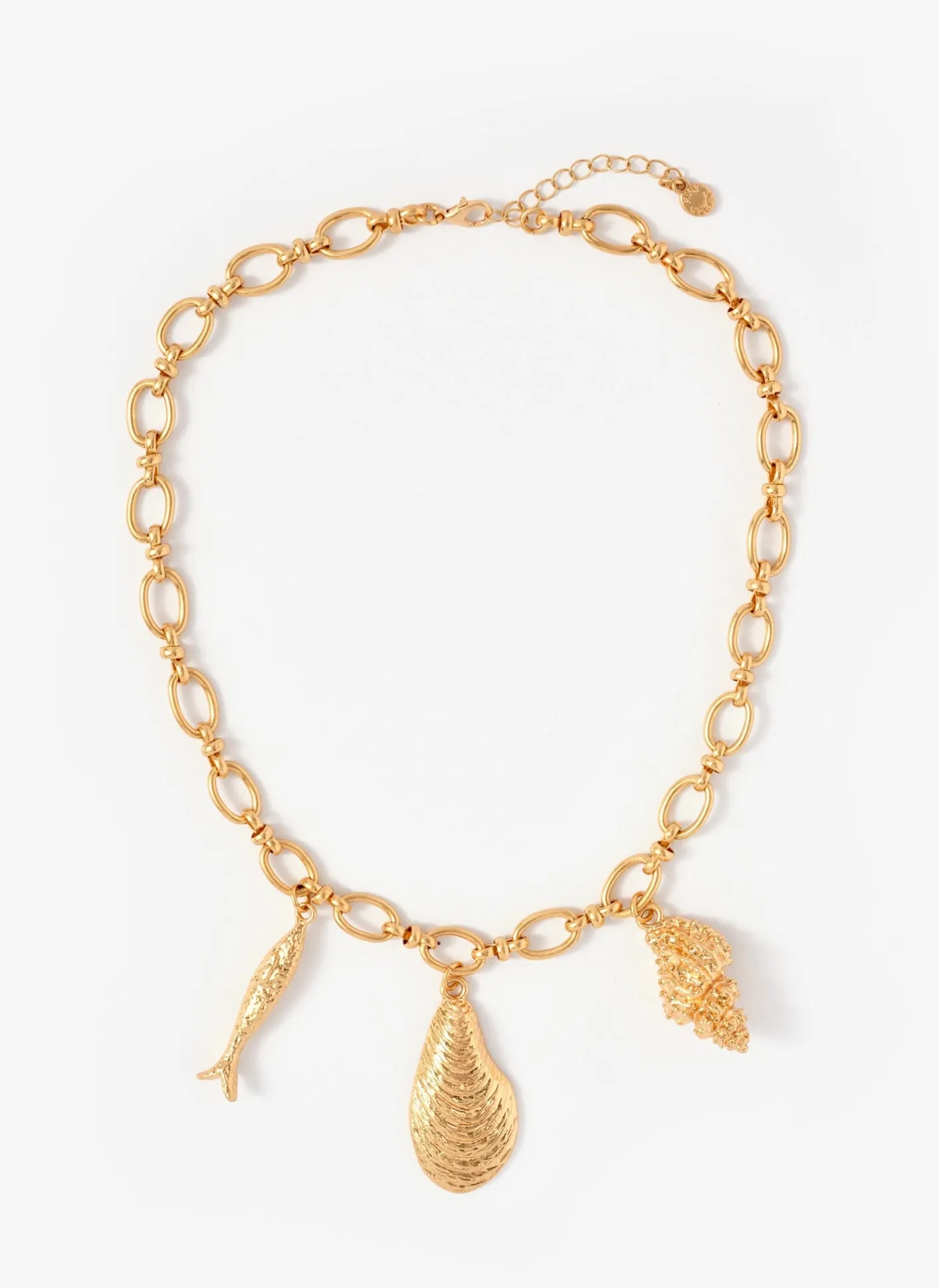 Tone Shell Statement Charm Necklace Jewellery|Jewelry