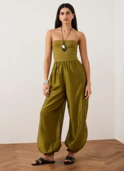 Sale Bandeau Balloon Jumpsuit Summer Dresses|Jumpsuits
