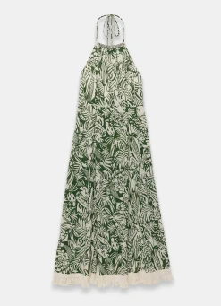 Printed Cotton Halterneck Maxi Dress Summer Dresses|Maxi Dresses