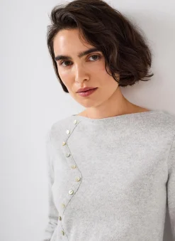 Clearance Button Detail Knit Top Knitted Tops|Knitted Tops