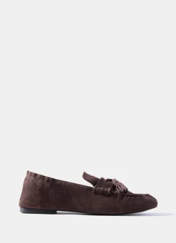 Discount Indie Suede Loafers Flat Shoes