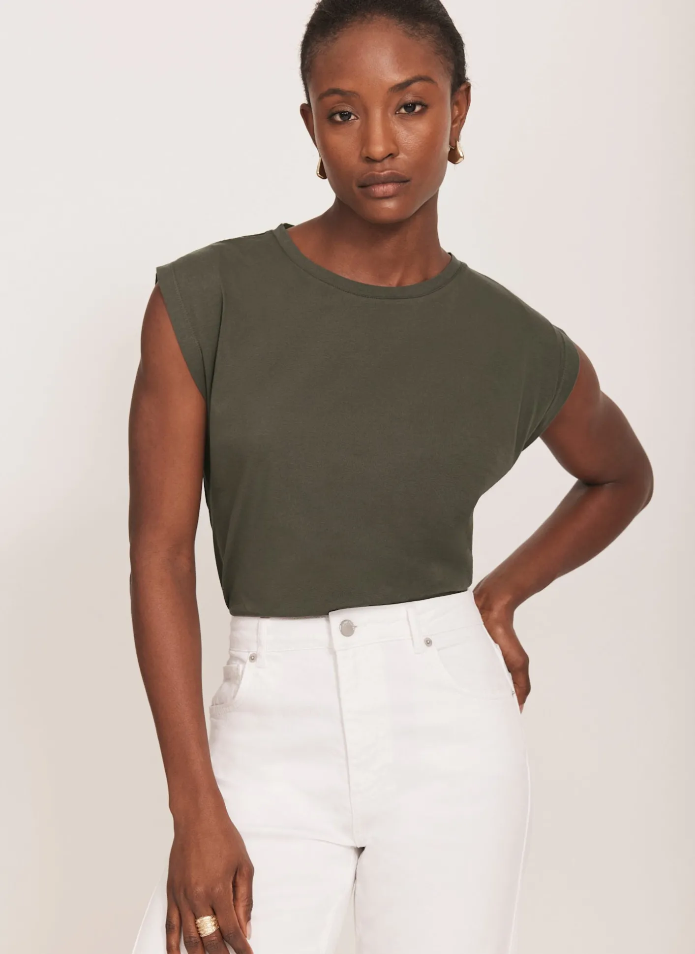 Sale Cotton Extended Shoulder T-Shirt T-Shirts|T-Shirts