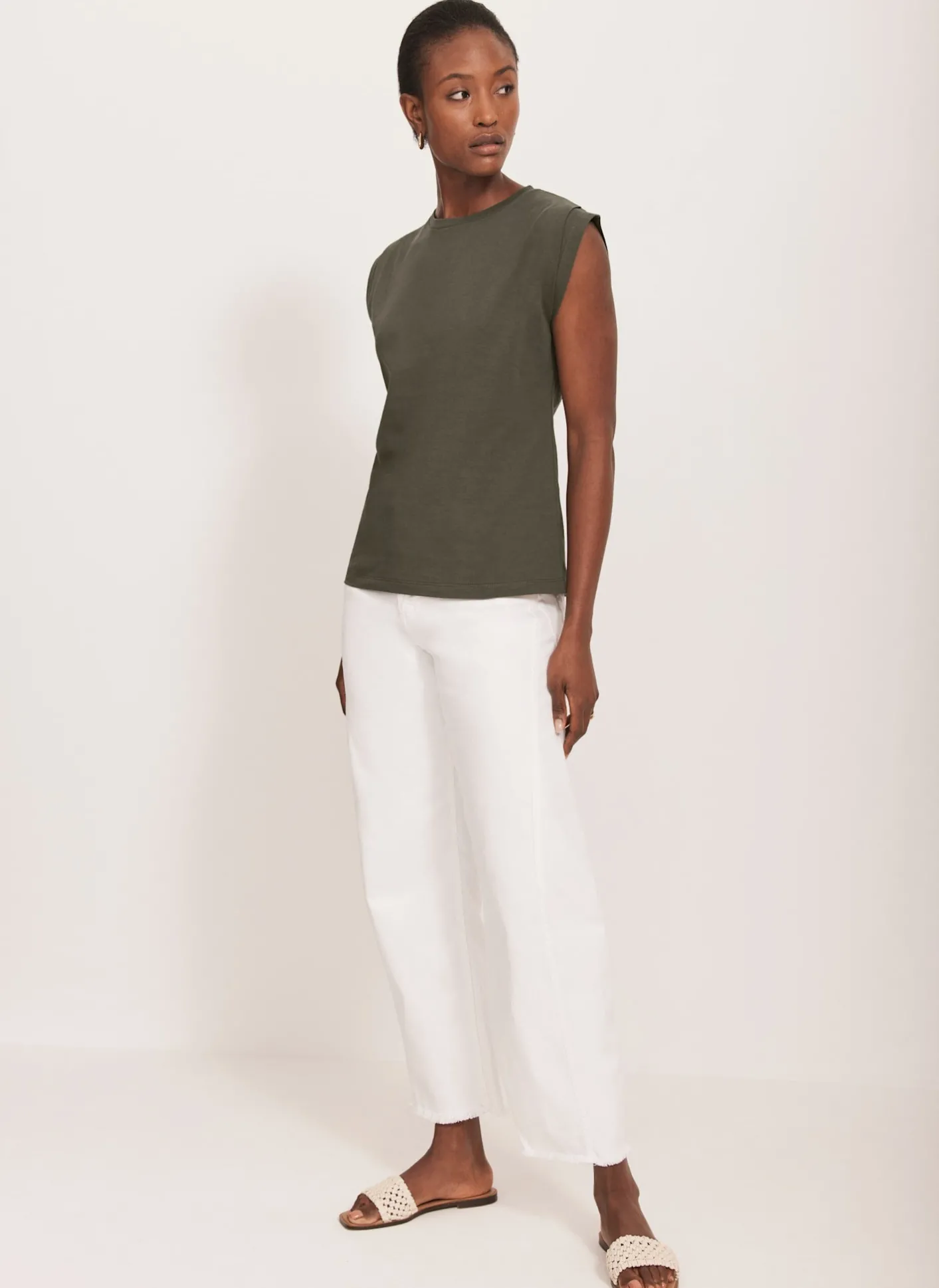 Sale Cotton Extended Shoulder T-Shirt T-Shirts|T-Shirts