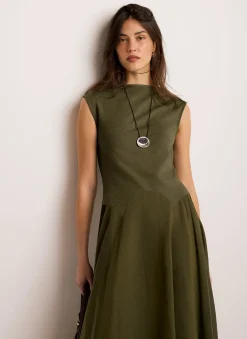 Clearance Sleeveless Midi Dress Midi Dresses