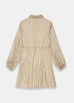 Hot Stripe Wrap Mini Dress Summer Dresses|Mini Dresses