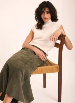 Online Suede Midi Skirt Midi Skirts|Skirts