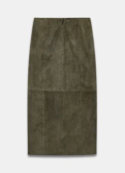 Online Suede Midi Skirt Midi Skirts|Skirts