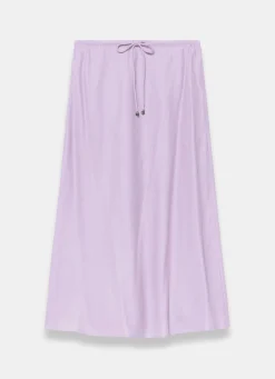 Outlet Linen Bias Midi Skirt Midi Skirts|Skirts
