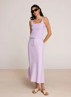 Discount Linen Shirred Top All Tops|Tops