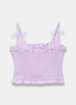 Discount Linen Shirred Top All Tops|Tops
