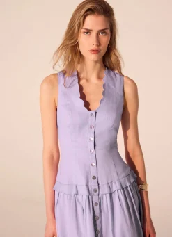 Online Ramie Drop Waist Midi Dress Summer Dresses|Midi Dresses
