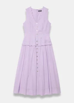 Online Ramie Drop Waist Midi Dress Summer Dresses|Midi Dresses