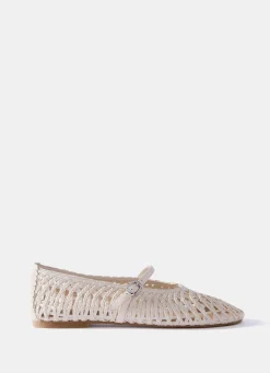 New Lily Woven Ballet Flat Pumps Flat Shoes