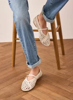 New Lily Woven Ballet Flat Pumps Flat Shoes