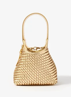 New Lola Leather Woven Bucket Bag Mv Limited|Bags