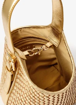 New Lola Leather Woven Bucket Bag Mv Limited|Bags