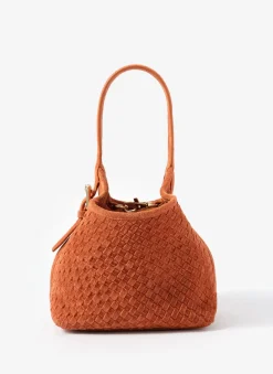 Lola Suede Woven Bucket Bag Bags
